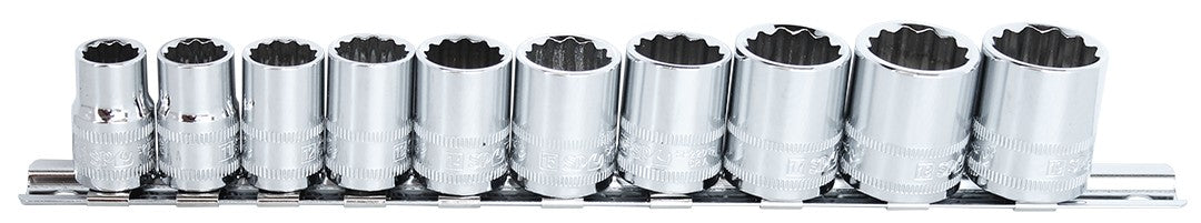 DOPPEN OP RAIL 3/8” 12-KANT 10 DELIG METRISCH