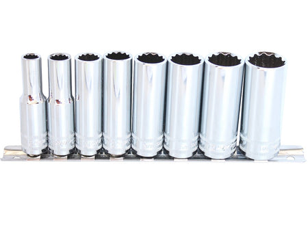 DOPPEN OP RAIL 3/8” 12-KANT 8 DELIG SAE LANG