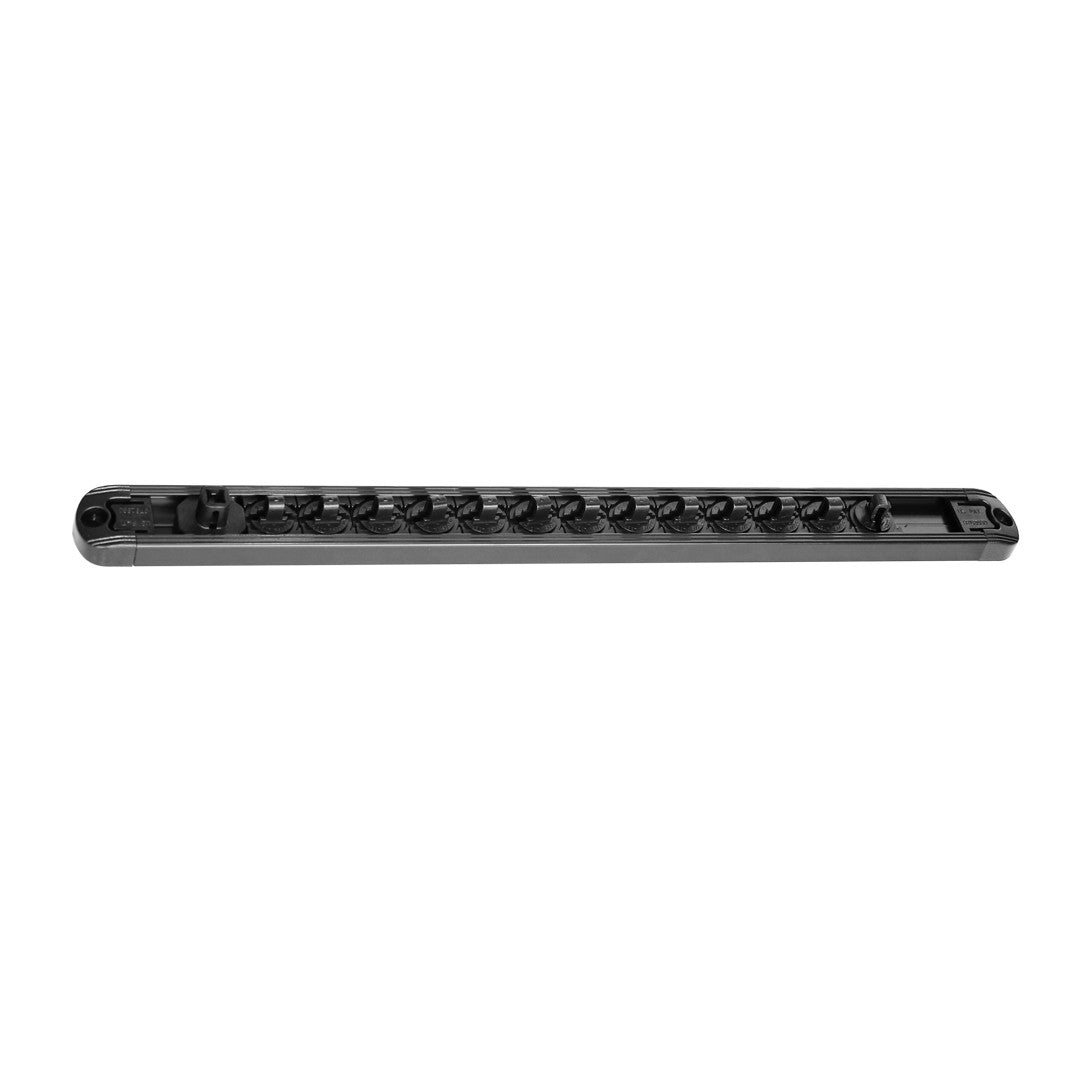 DOPPEN RAIL 3/8" 14 DELIG - ZWART