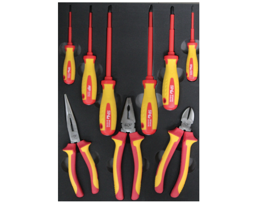 EVA FOAM INLEG MINI MET VDE TANGEN EN SCHROEVEN DRAAIERS 9 DELIG