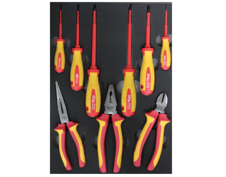 EVA FOAM INLEG MINI MET VDE TANGEN EN SCHROEVEN DRAAIERS 9 DELIG