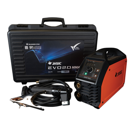 Jasic EVO Power Arc 160 EPA-160 met draagkoffer en MMA-lasleidingen