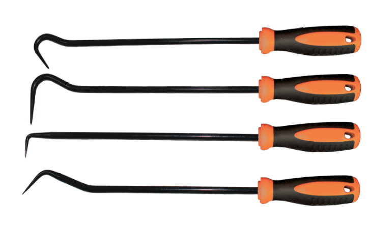 HAAK EN PICK SET 4 DELIG (EXTRA LANGE HAAK)