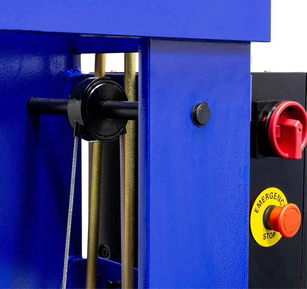 Werkplaatspers elektrisch met handlier 100 ton - Weldingshop