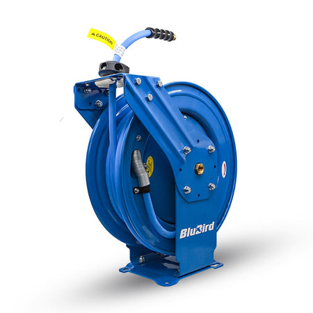Blubird Luchtslanghaspel dubbele arm 10mm x 30mtr - Weldingshop