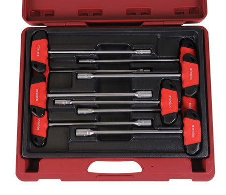 Dopschroevendraaier set met t-handel 9 delig professioneel - Weldingshop