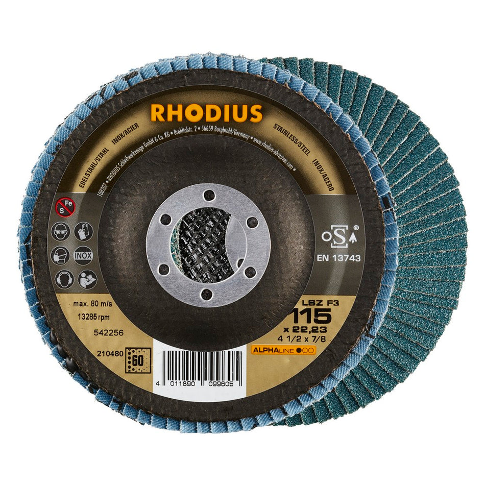 Lamellenschijf V conisch LSZ F3 115 x 22,23mm K60 - Weldingshop