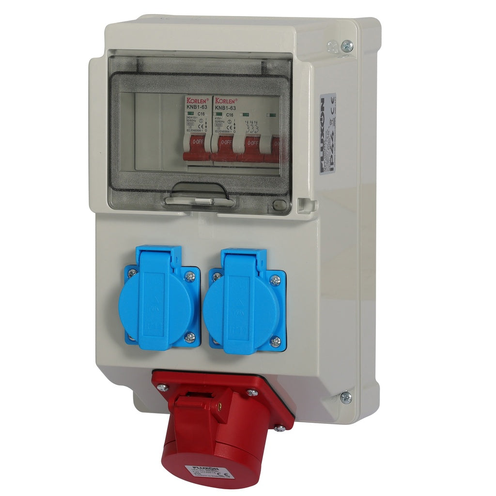 Fluxon verdeelkast 16A 230V / 400V - Weldingshop