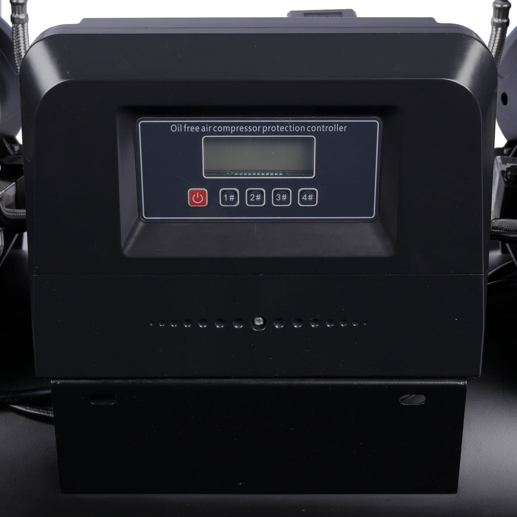 Compressor olievrij 4x2pk 120L tank 400V - Weldingshop