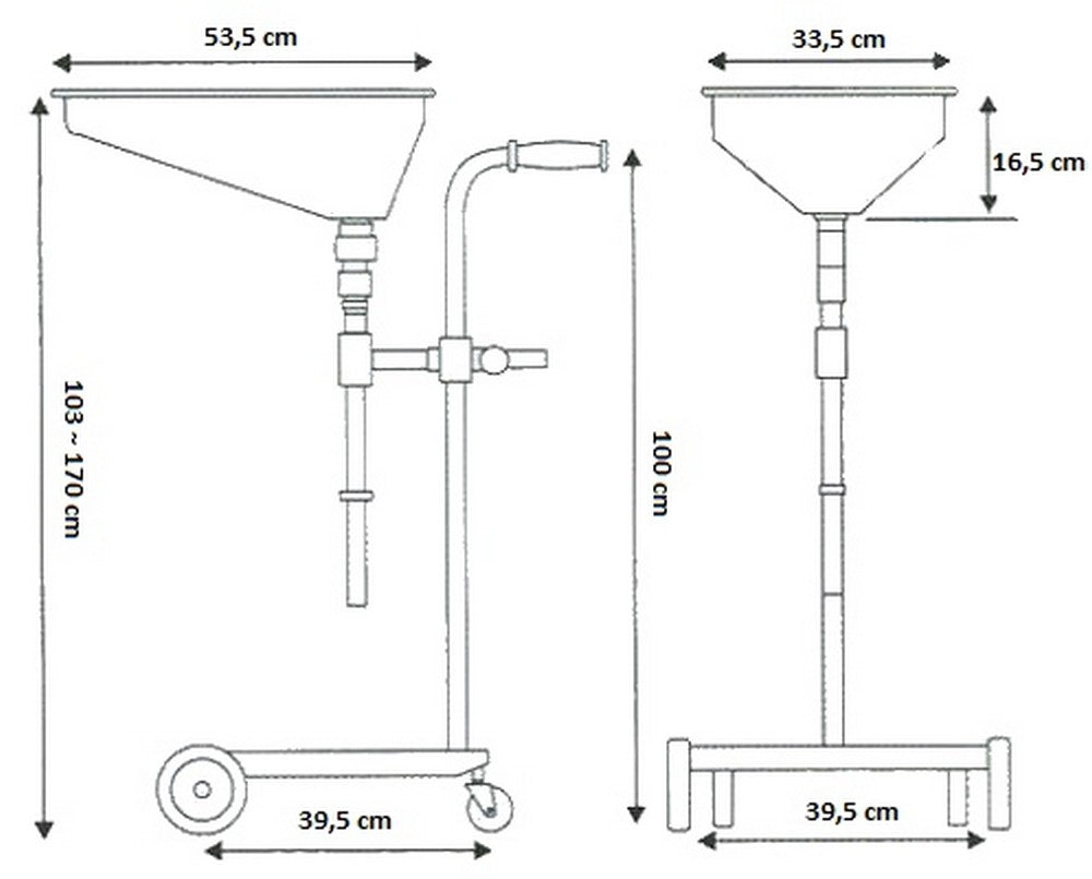 Olie opvangwagen voor vaten - Weldingshop