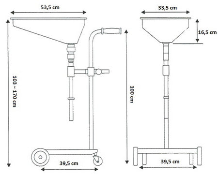 Olie opvangwagen voor vaten - Weldingshop