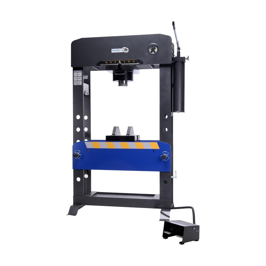 Werkplaatspers lucht hydraulisch met voetpedaal 100 ton - Weldingshop