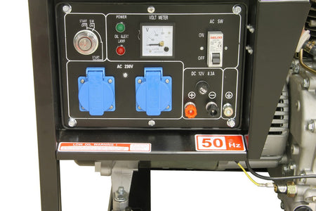 Diesel generator set open type 230V 6kVA with ATS
