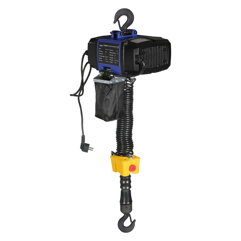 Torso elektrische kettingtakel 100 kg met éénhandsbediening - Weldingshop