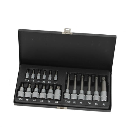 Torxdoppenset 1/4'', 1/2'' 18 delig - Weldingshop