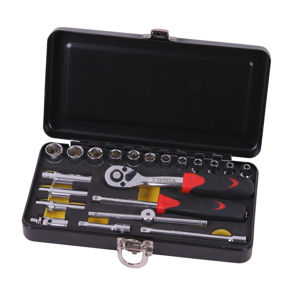 Doppendoos 1/4'' 21 delig foam - Weldingshop