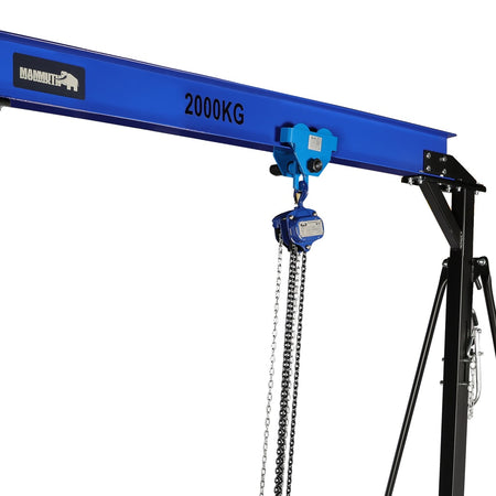 Mammuth mobiele portaalkraan 2 ton set - handmatige kettingtakel - Weldingshop