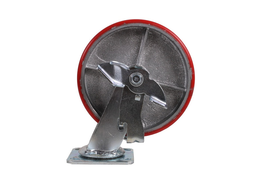 Zwenkwiel met rem 200 x 50mm PU - Weldingshop