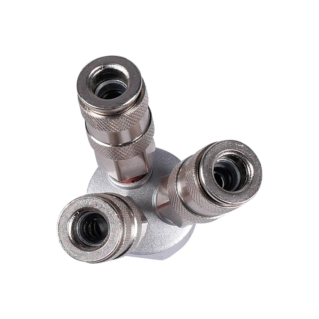 3-Voudig luchtverdeelblok rond - Weldingshop