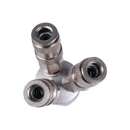 3-Voudig luchtverdeelblok rond - Weldingshop