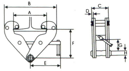 Balkklem 3 ton