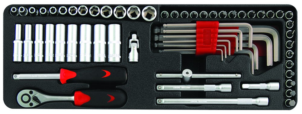 Doppendoos 1/4'' 62 delig - Weldingshop