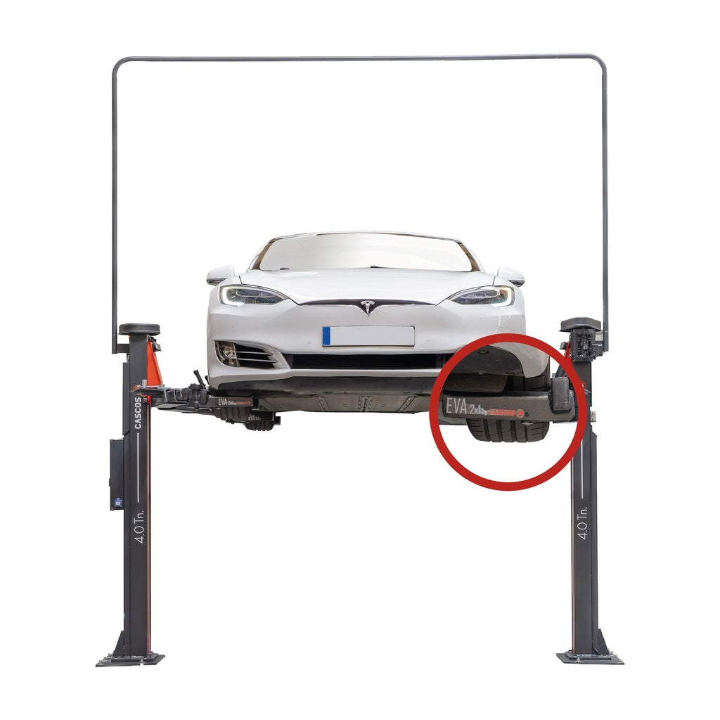 Twee koloms hefbrug 4000kg vloerloos 2 in 1 EVA Cascos - Weldingshop