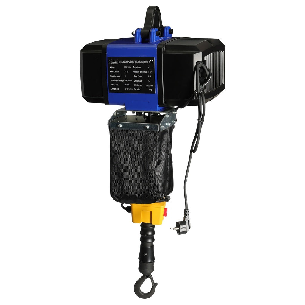 Torso elektrische kettingtakel 500 kg met éénhandsbediening - Weldingshop