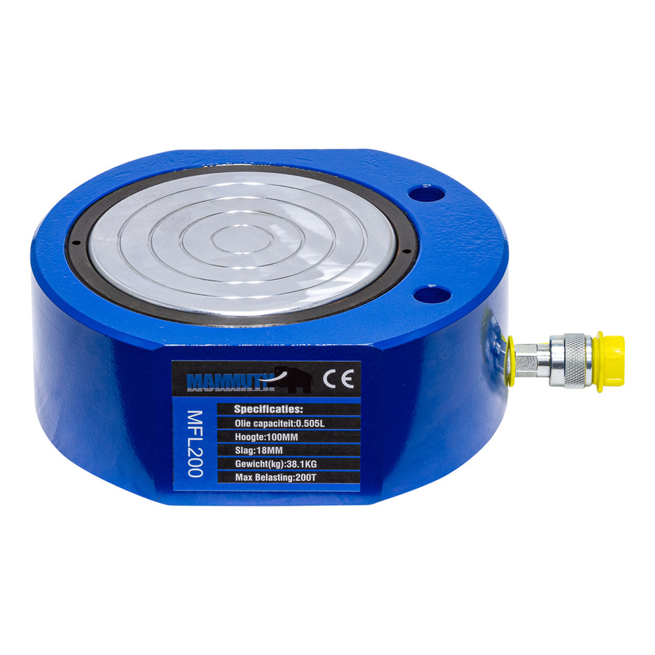 Platte cilinder 200 ton slag 18mm - Weldingshop