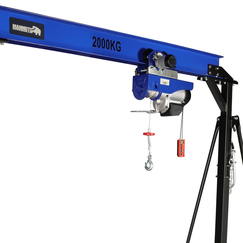 Mammuth mobiele portaalkraan 2 ton set - elektrische kabeltakel - Weldingshop