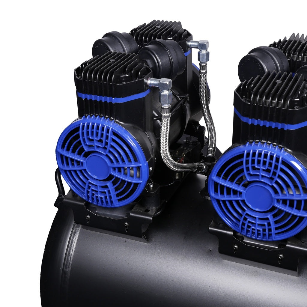 Compressor olievrij 3x1pk 100L tank 230V - Weldingshop