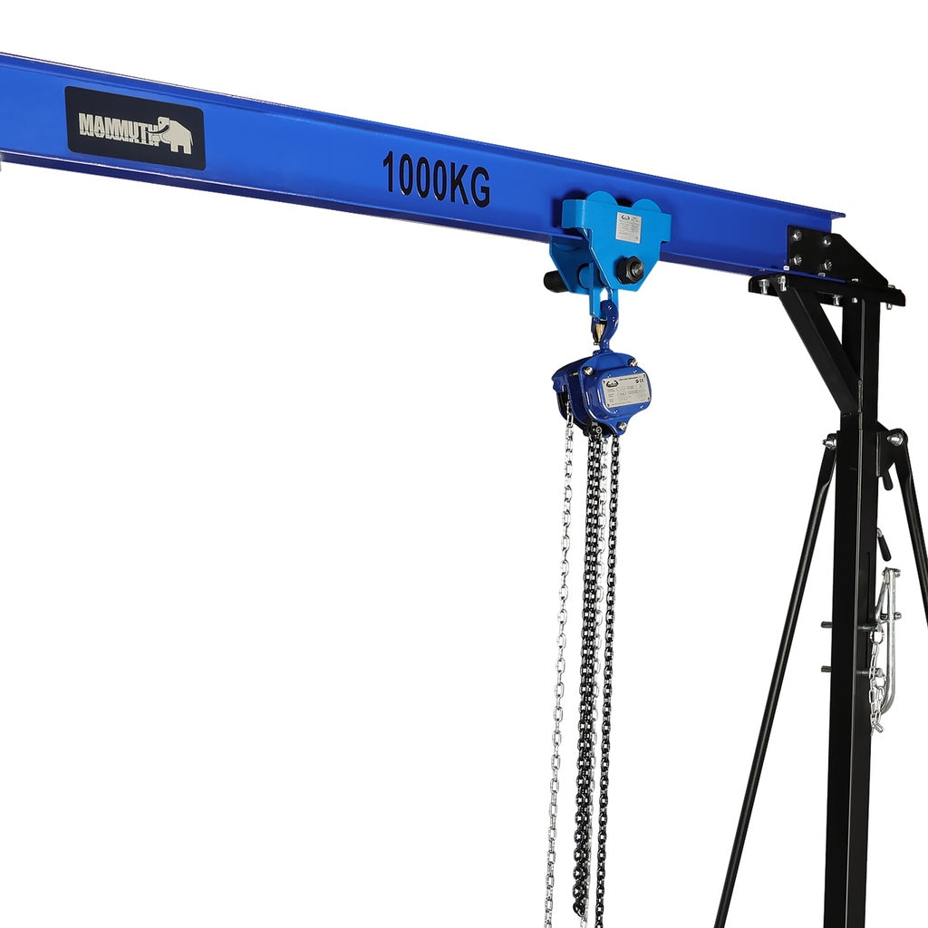Mammuth mobiele portaalkraan 1 ton set - handmatige kettingtakel - Weldingshop