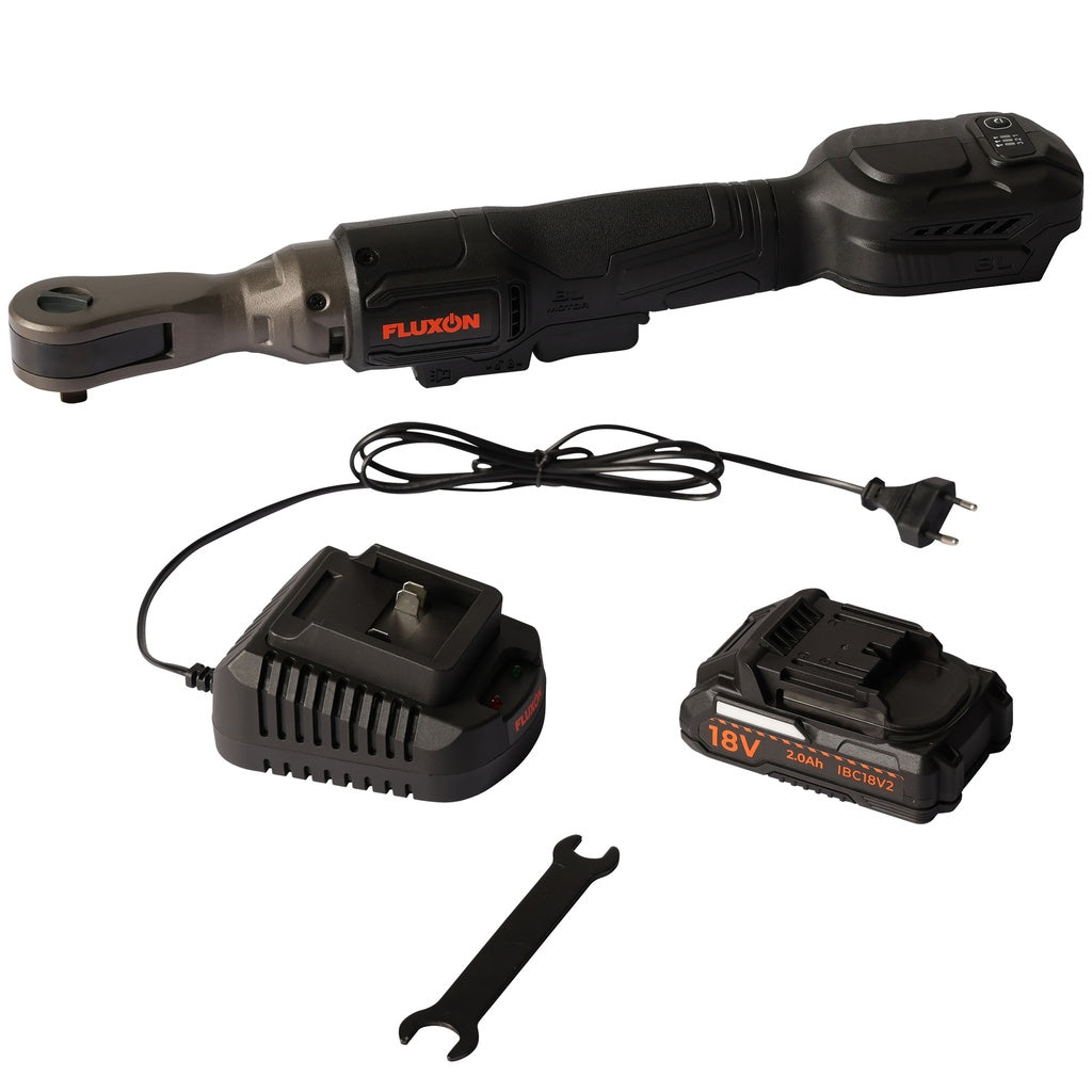 Fluxon accu ratelsleutel 3/8'' incl. 1x 2 Ah accu en lader - Weldingshop
