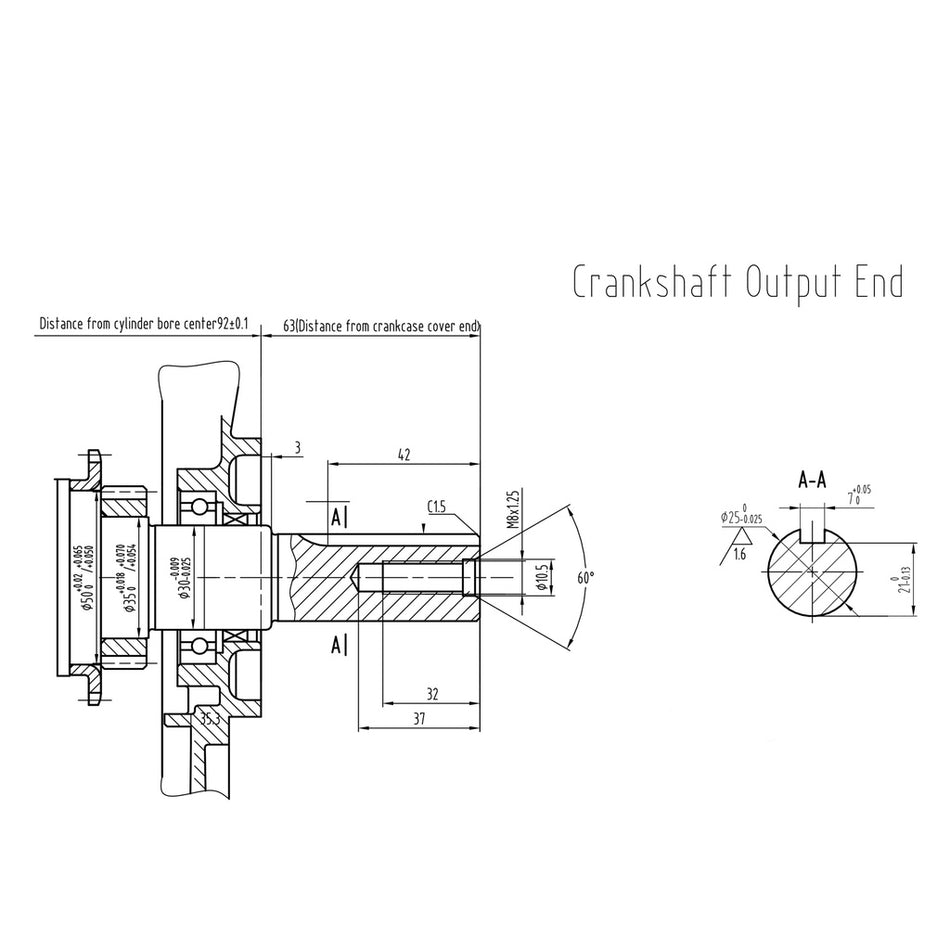 Valkenpower benzinemotor E-start 7.5 pk asmaat 25 mm