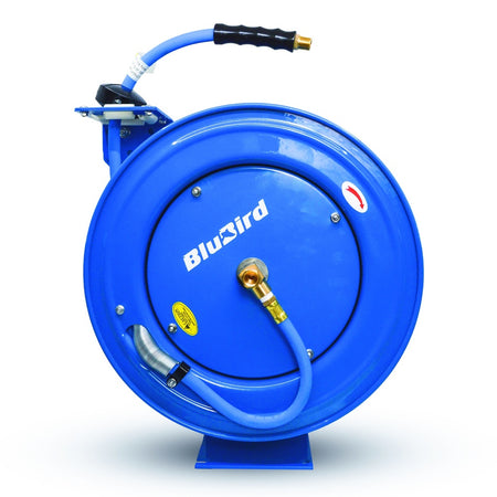 Blubird Luchtslanghaspel rubber enkelarmig zwaar 13mm x 15mtr - Weldingshop
