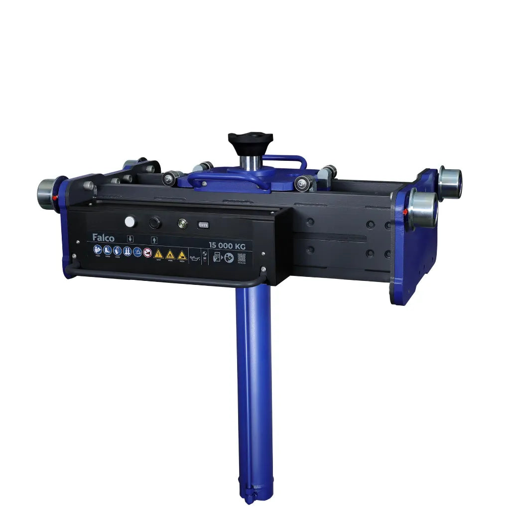 Falco accu putkrik 15 ton medium – lange cilinder incl. 2x 4 Ah accu’s en duosnellader