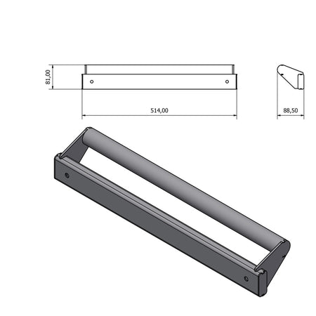 Frame voor mobiele werkbank 186cm (triple) - Weldingshop