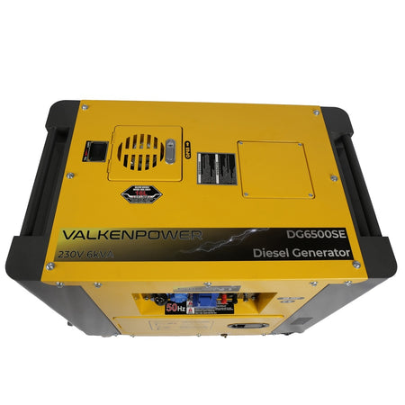 Diesel generator set geluidsgedempt 230V 5kW met ATS aansluiting