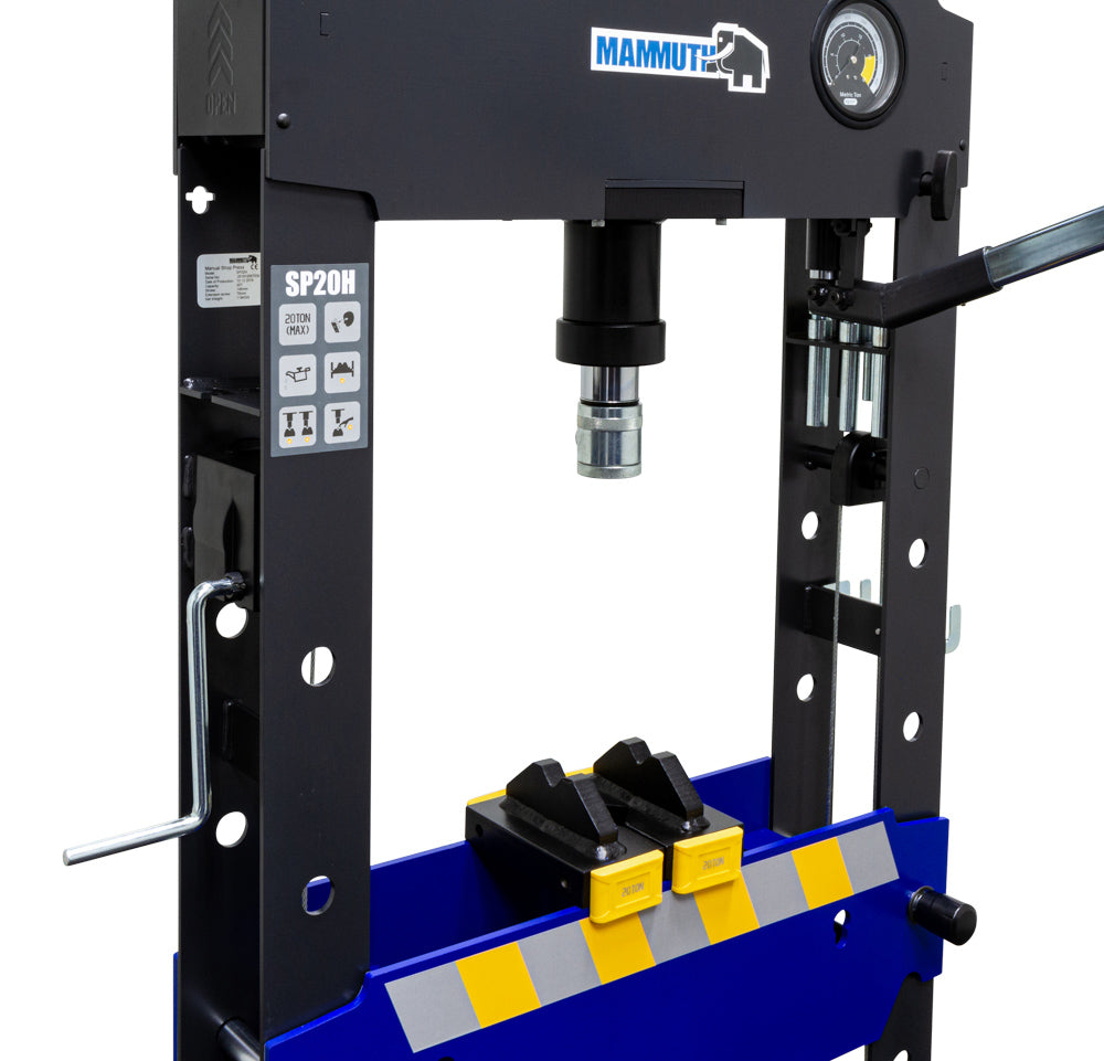 Werkplaatspers handbediend hydraulisch 20 ton - Weldingshop