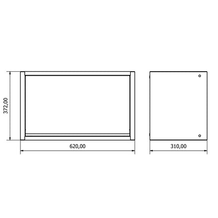 Wandkast 1 deur KNOX - Weldingshop