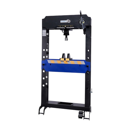 Werkplaatspers Breed Werkbed lucht hydraulisch met voetpedaal 30 ton - Weldingshop