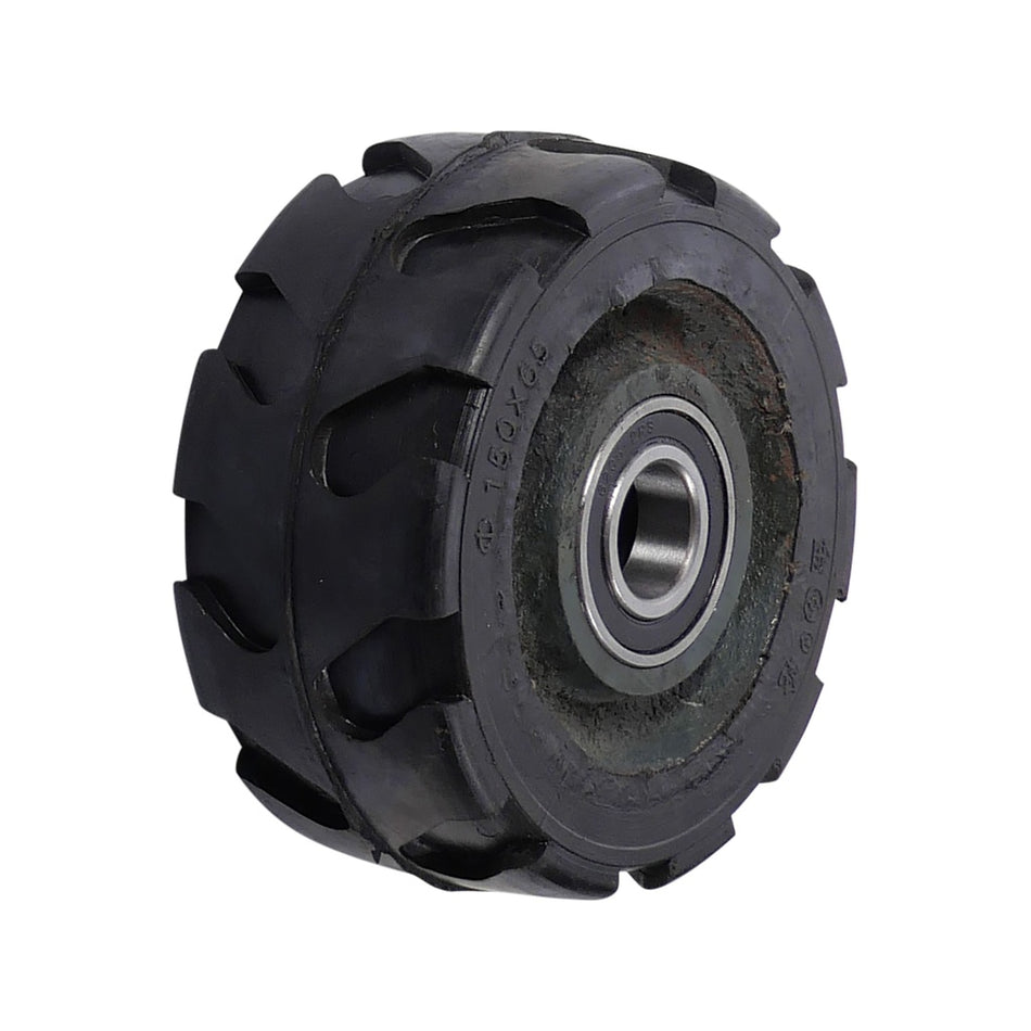 Los wiel 150 x 65mm massief rubber - Weldingshop