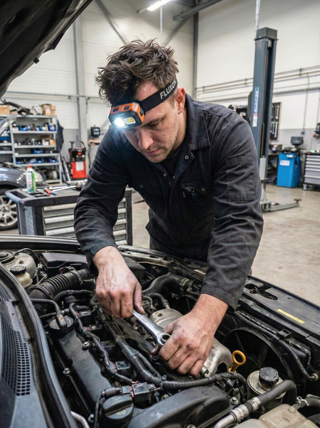 Fluxon hoofdlamp dual power - Weldingshop