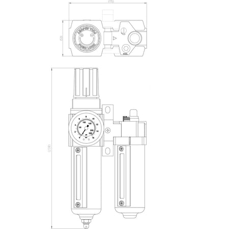 Luchtverzorgingsset 1/4'' - Weldingshop