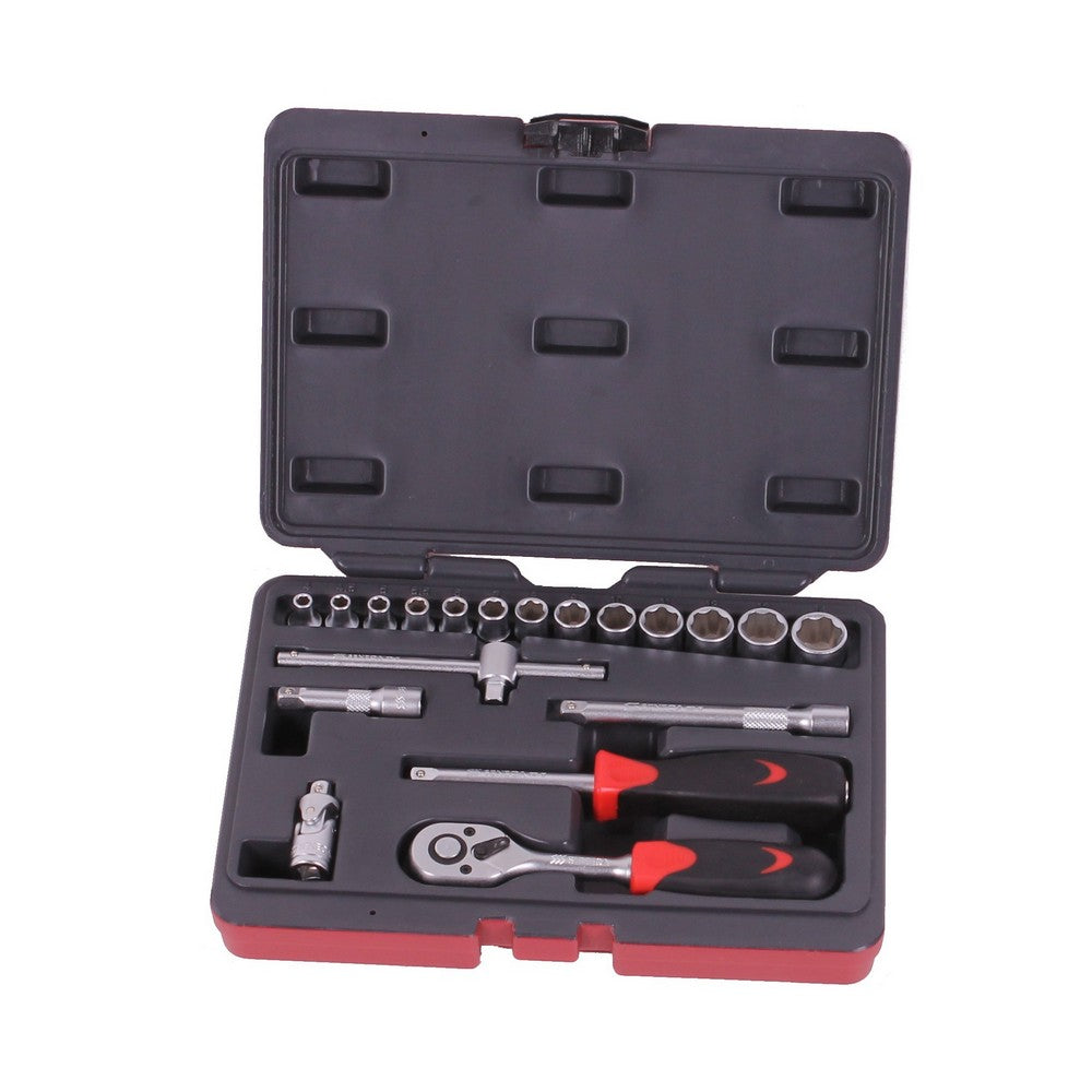 Doppendoos 1/4'' 19 delig - Weldingshop