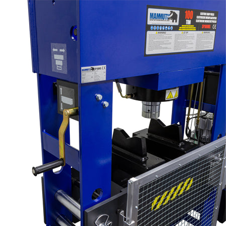 Werkplaatspers elektrisch met handlier 100 ton - Weldingshop