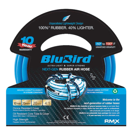 Blubird Luchtslang rubber 10mm x 20mtr - Weldingshop