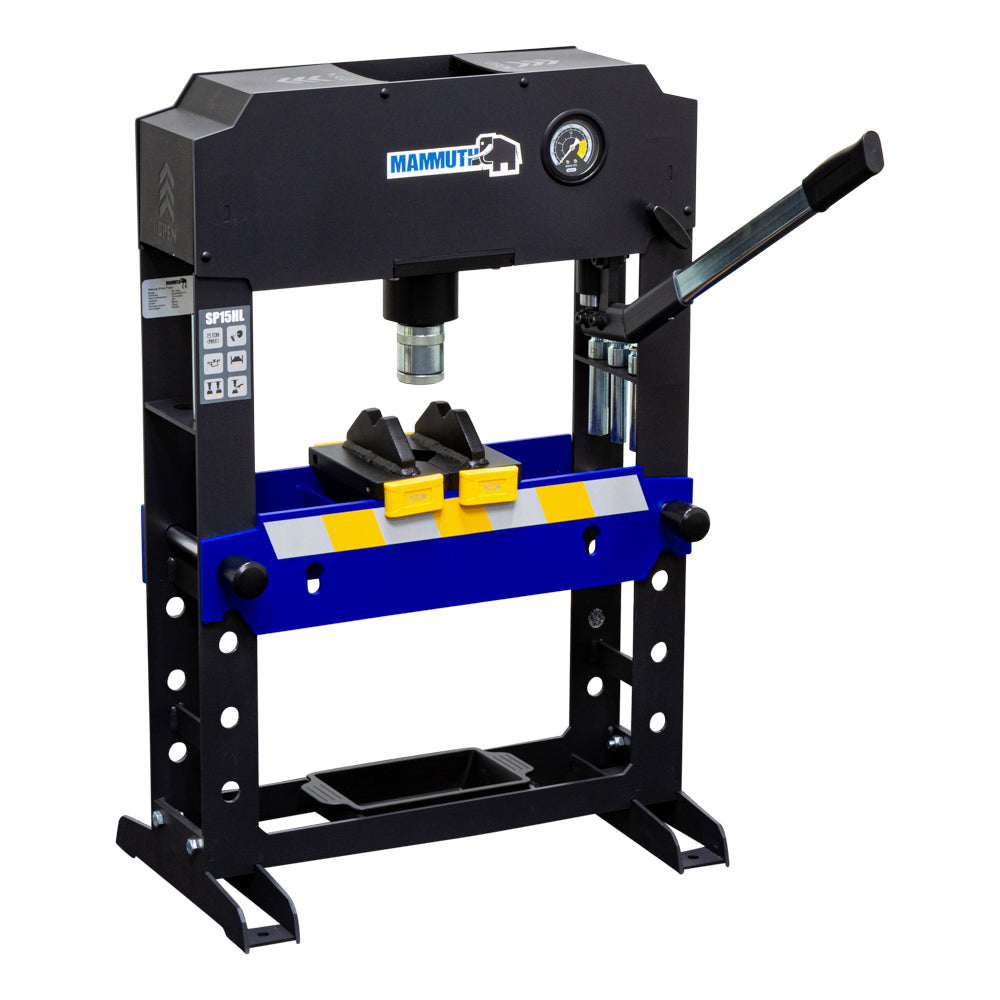 Werkplaatspers handbediend hydraulisch 15 ton - Weldingshop