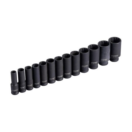 Doppenset impact 12 kant 1/2'' 13 dlg metrisch - Weldingshop