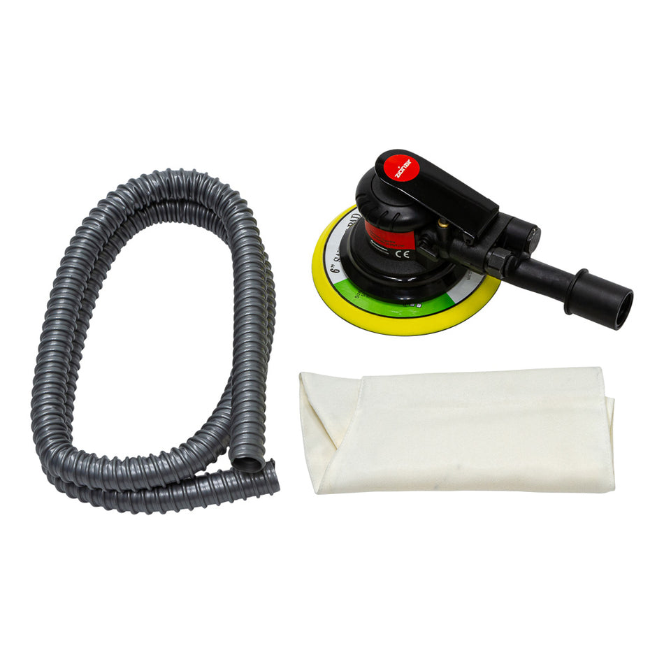 Polijstmachine op lucht 150mm met afzuiging - Weldingshop